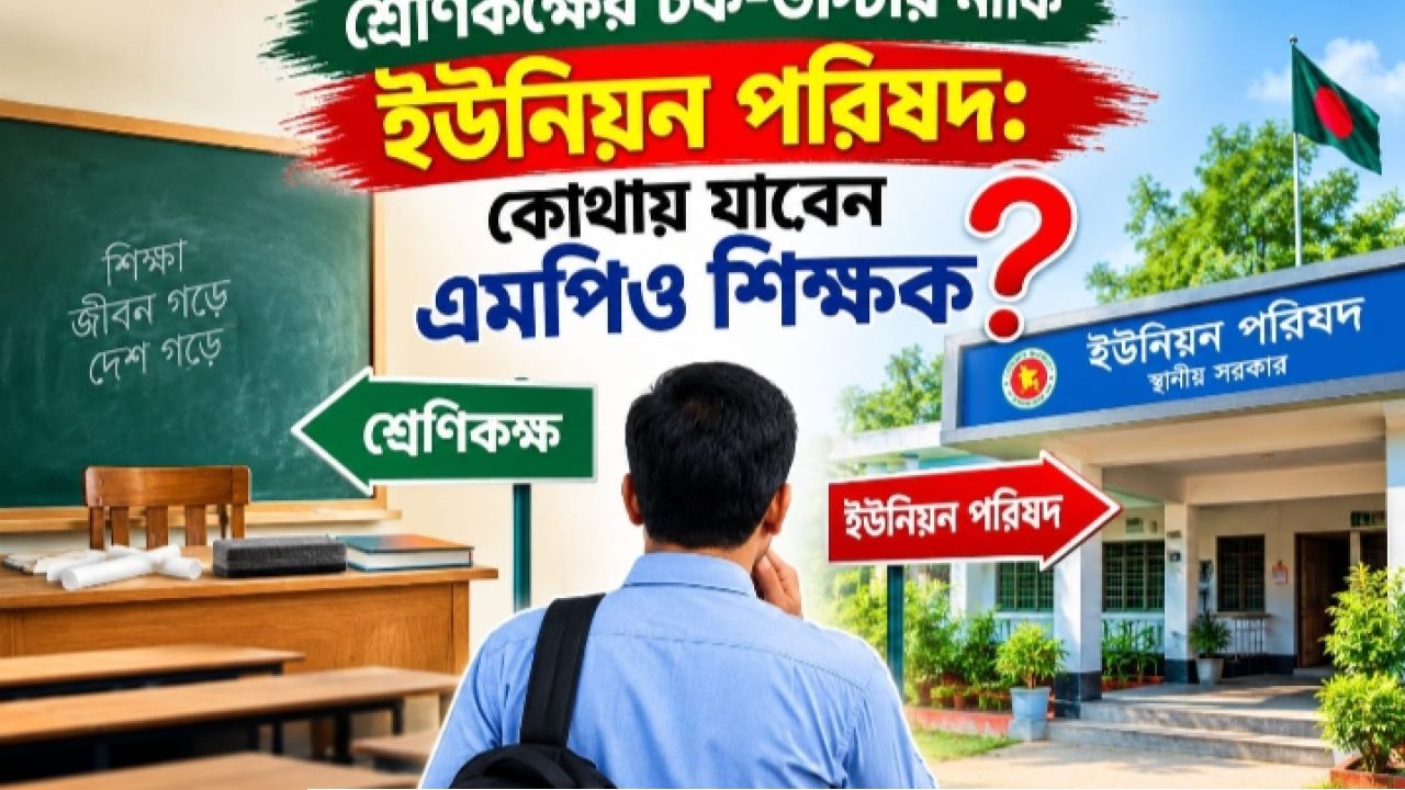 শ্রেণিকক্ষের চক-ডাস্টার নাকি ইউনিয়ন পরিষদ: কোথায় যাবেন এমপিও শিক্ষক?